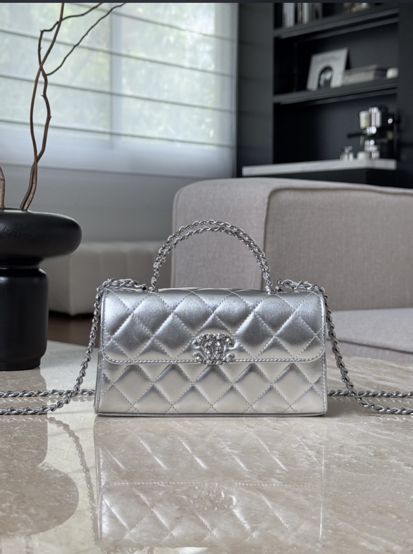 Kelly Top Handle - silver — صورة 5 من 9