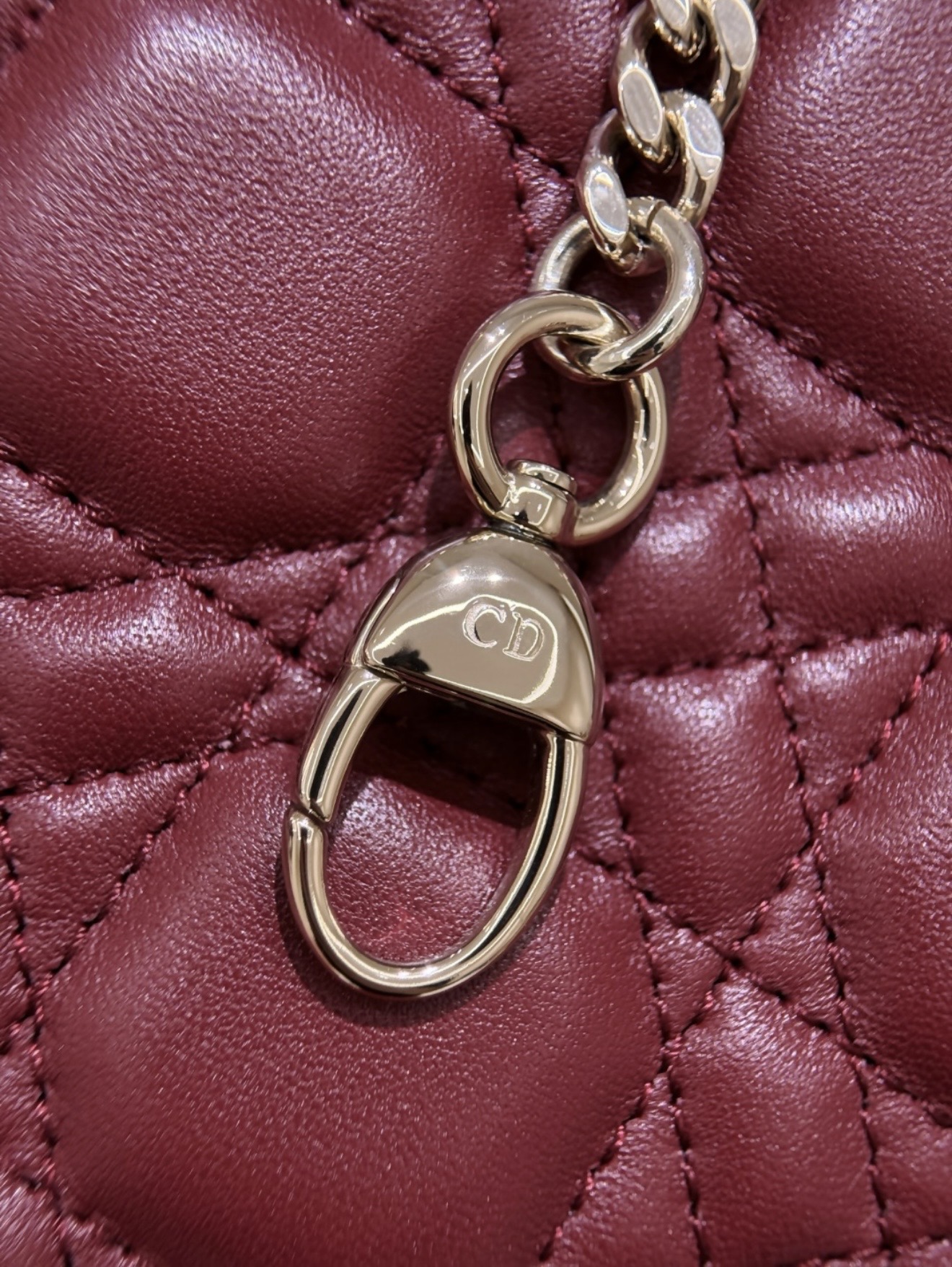 Lady Dior - Mini Burgundy — صورة 7 من 9