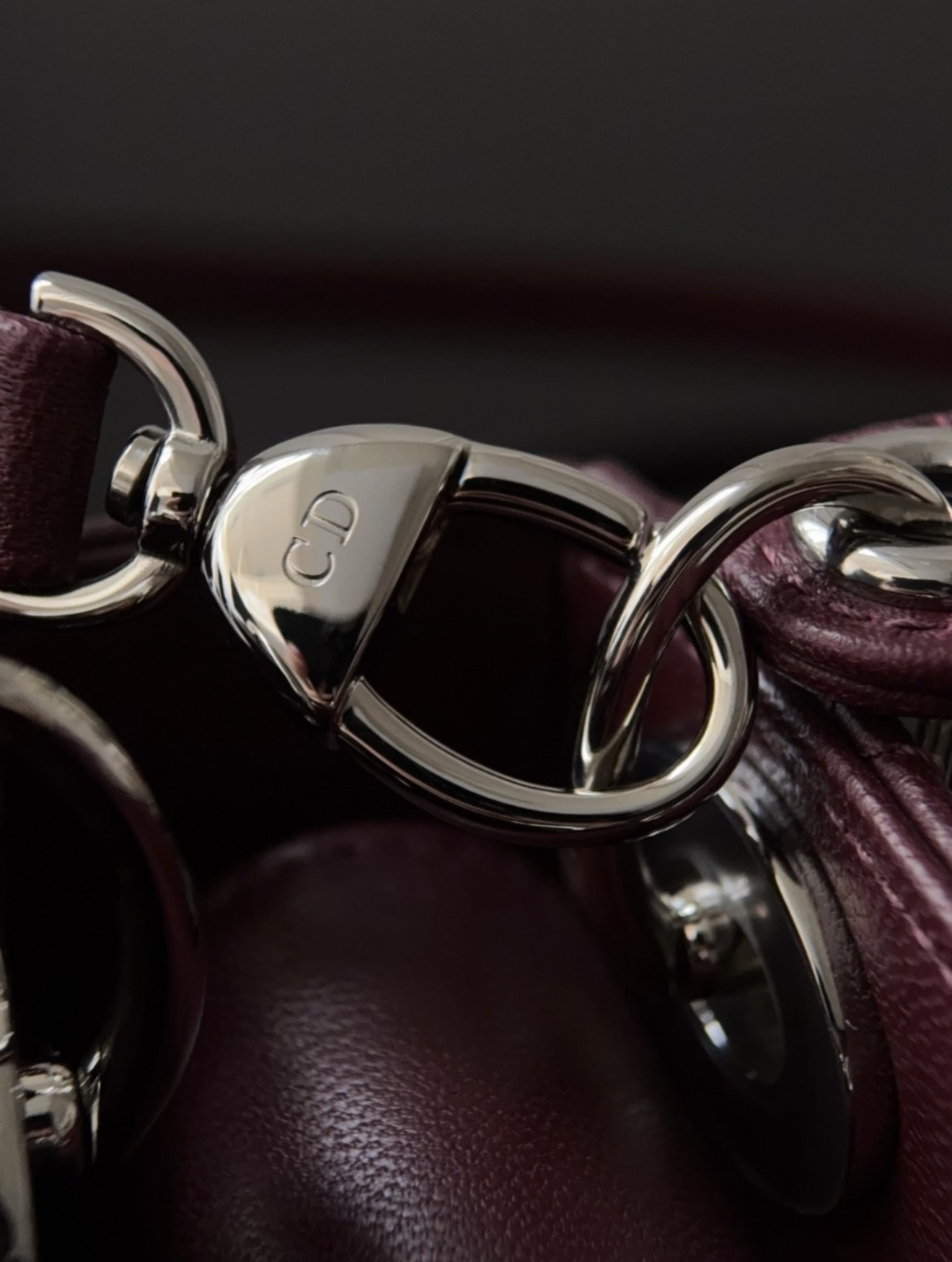 Lady Dior - Micro Burgundy — صورة 6 من 9