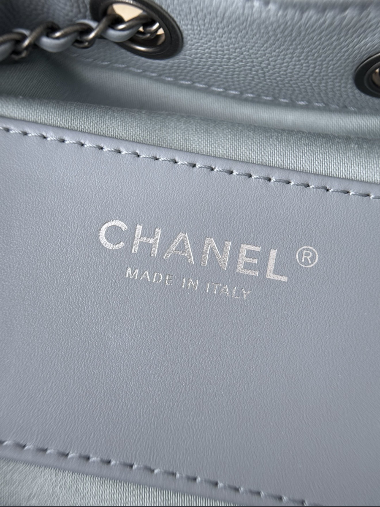 Mini Chanel 25 - Blue Gray — صورة 8 من 9