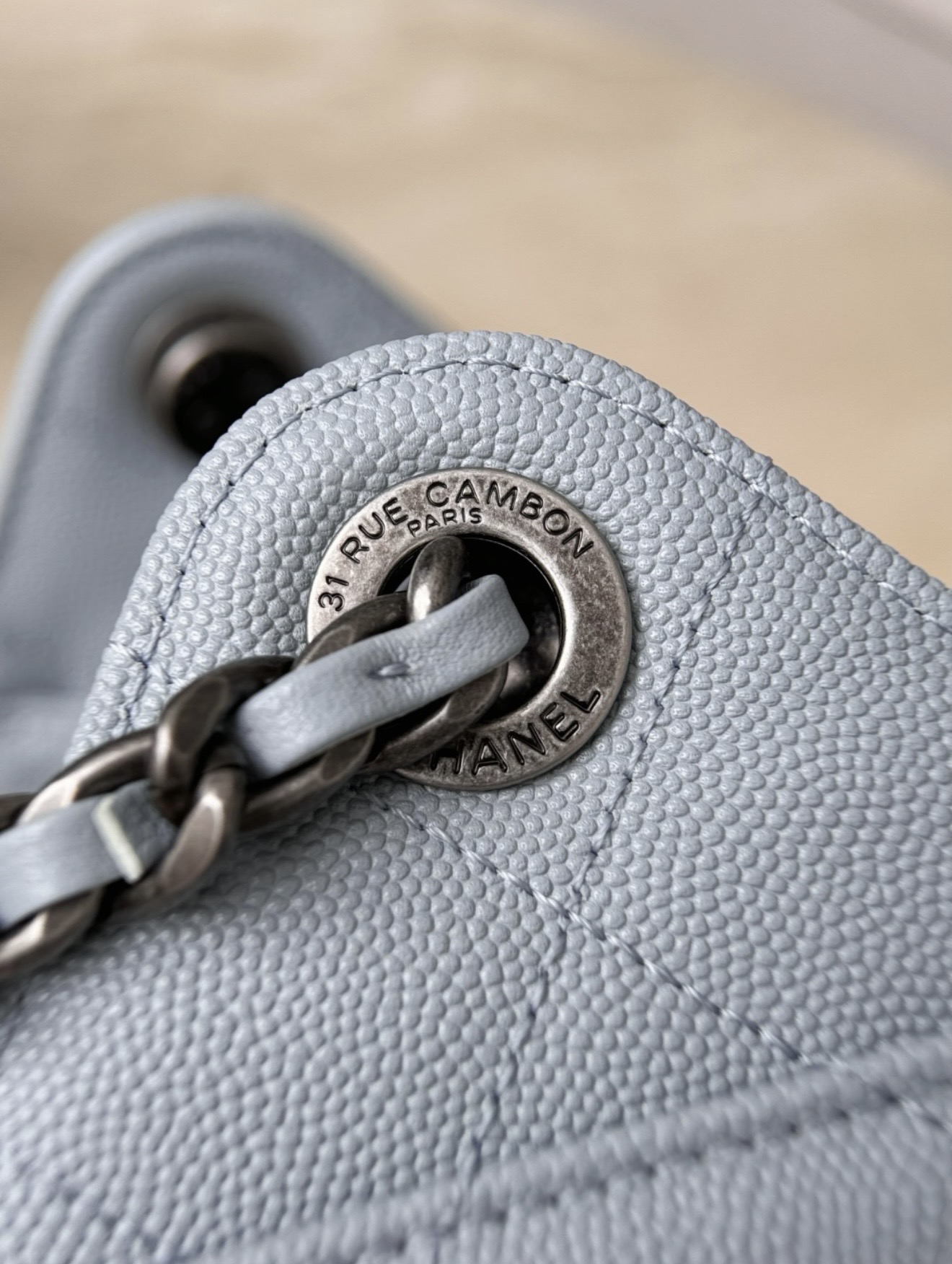 Mini Chanel 25 - Blue Gray — صورة 3 من 9